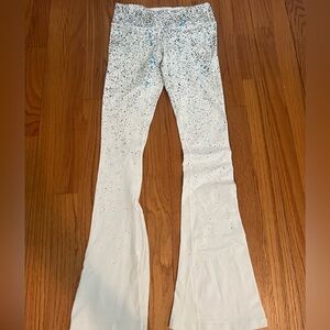 Splits59 Raquel flare splatter print leggings.
